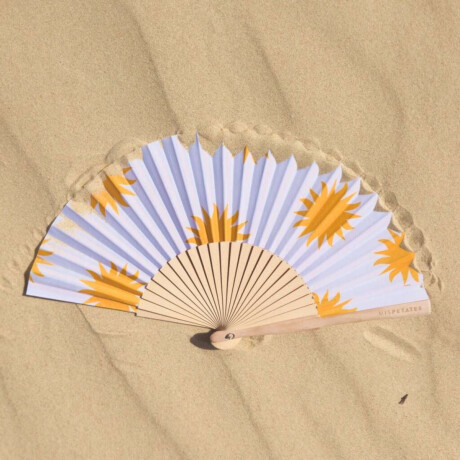 Abanico diseños en amarillo Sol