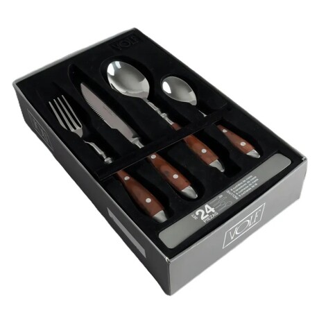 Set de Cubiertos Volf 24 piezas Bistro Madera Set de Cubiertos Volf 24 piezas Bistro Madera