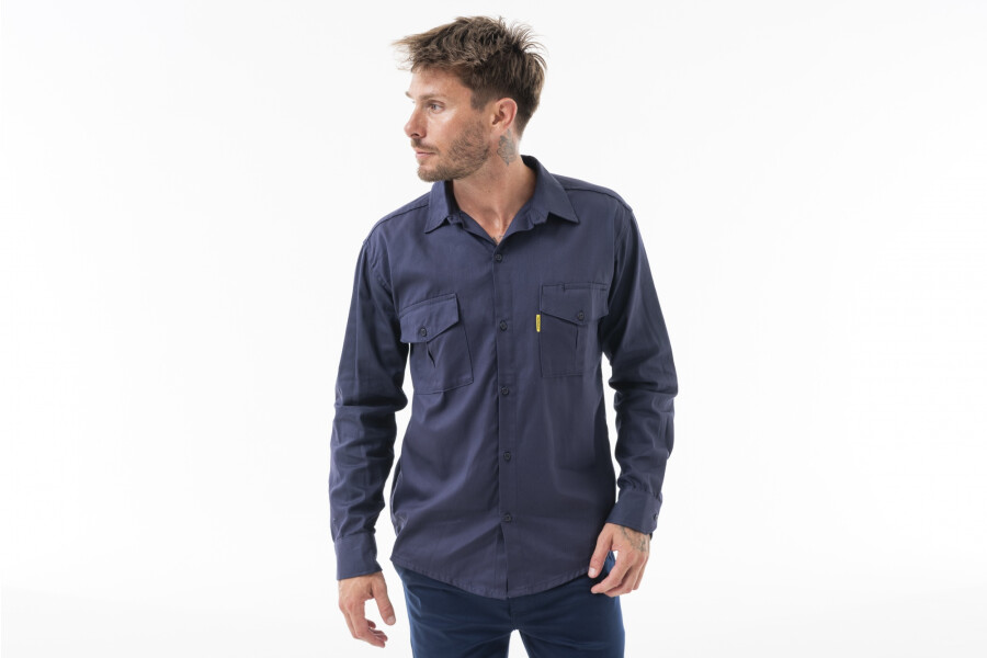 CAMISA TRABAJO CLASICA Azul