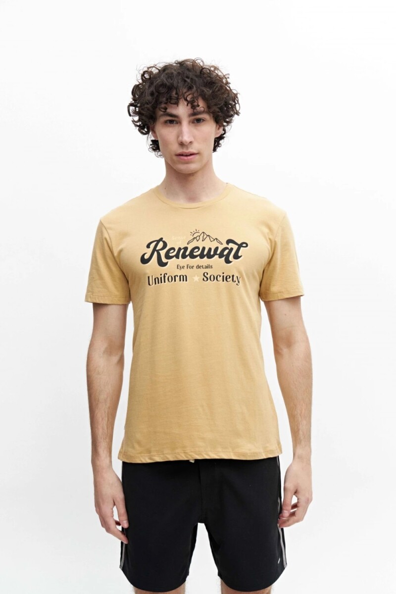 T-SHIRT UNIFORM BICENT - BEIGE 