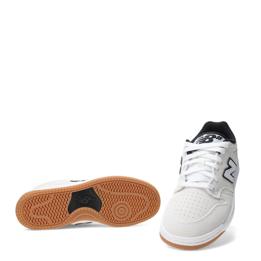 Championes de Hombre New Balance Skate Patin 480 Blanco - Negro