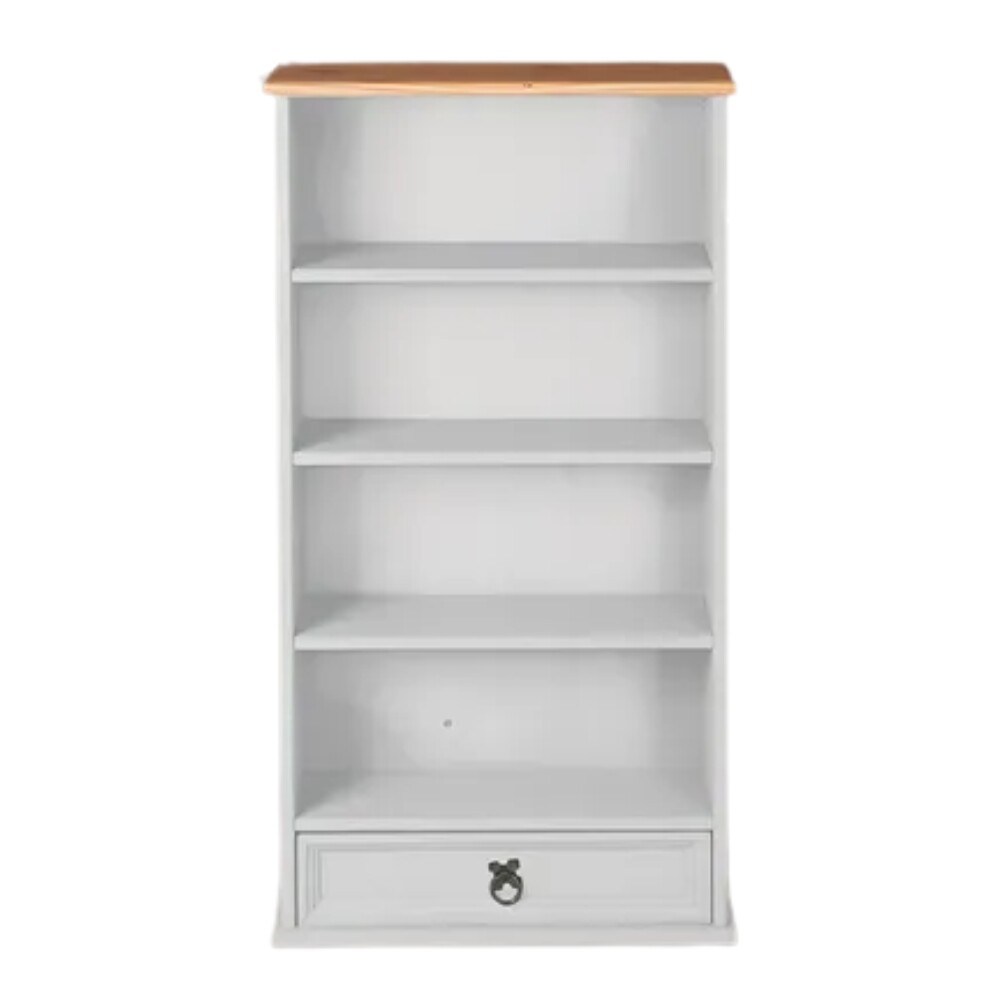 ESTANTERIA EN MADERA MACIZA BLANCO