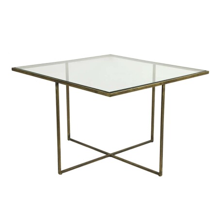 MESA AUXILIAR VIDRIO GRIS STRASBURG 779206 BRONCE