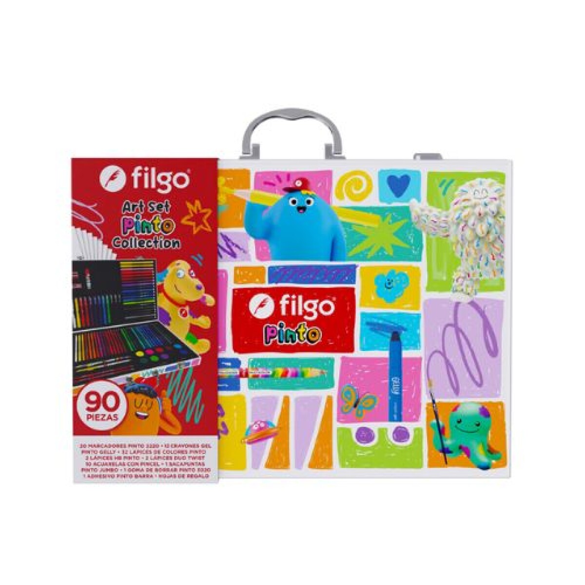 Set De Arte Filgo Pinto Coleccion - Maletin 90 Surtidos 