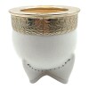 Mate Imperial labrado con apliques en bronce - ALPACA - 50 blancouniforme