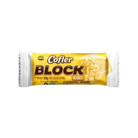 Tableta de chocolate blanco Cofler Block 38g Mani Tableta de chocolate blanco Cofler Block 38g Mani