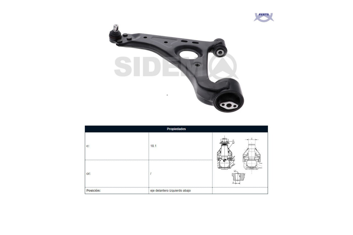 Parilla De Suspension Delantera Chev Tracker Ii Nafta 13-16 Izq Parilla De Suspension Delantera Chev Tracker Ii Nafta 13-16 Izq