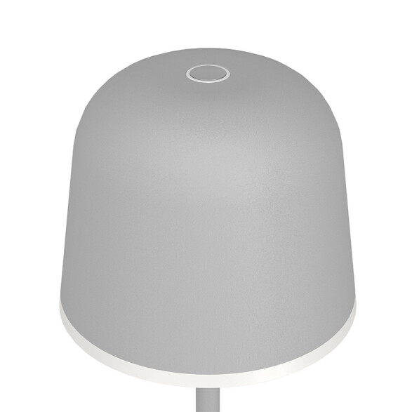 Portátil LED inalámbrica gris p/exterior cálida EG0492