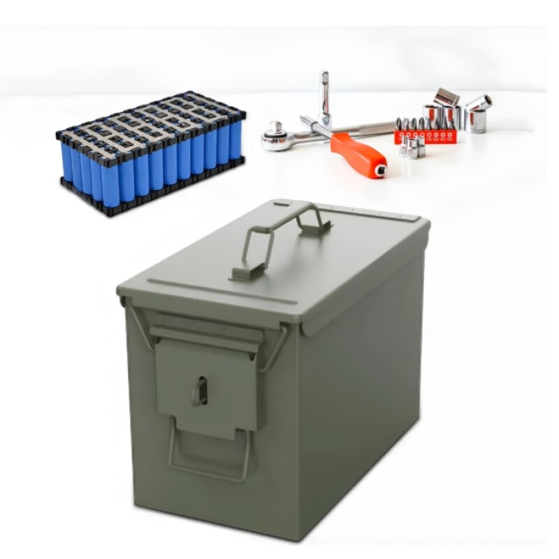 Caja Porta Municiones de Metal - Grande Caja Porta Municiones de Metal - Grande