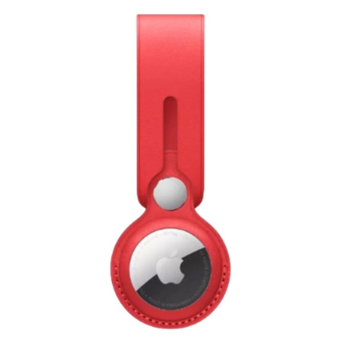 Case Apple Airtag Leather Loop Red 