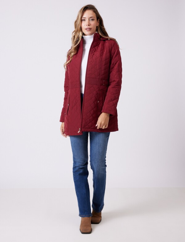 Campera Capitoneada Larga ROJO