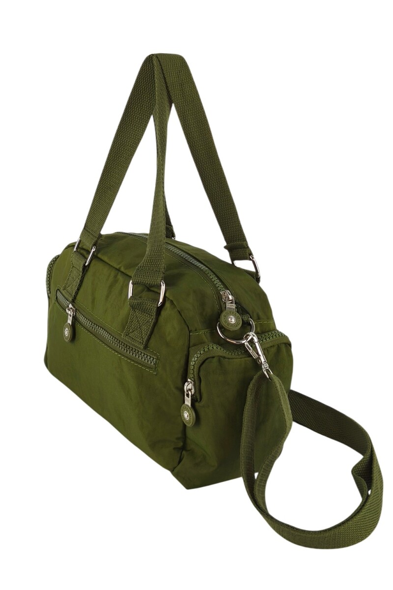 Morral con bolsillos Verde