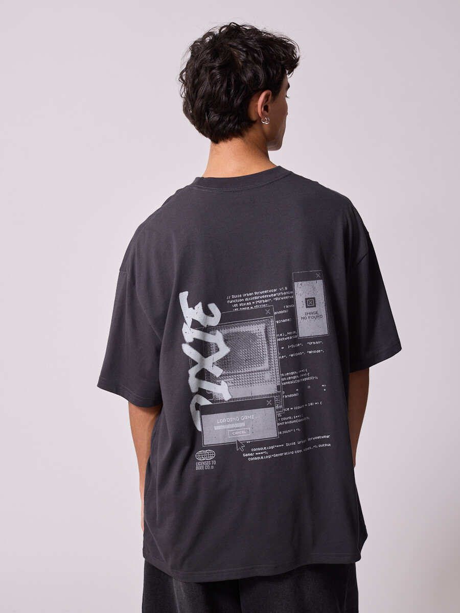 T-SHIRT GASTEL DIXIE Gris Oscuro