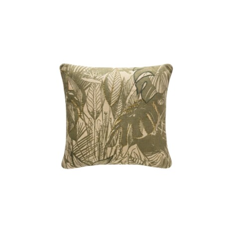 COJIN CUAD ESTAMP VERDE C/BORLAS 40X40CM Unica