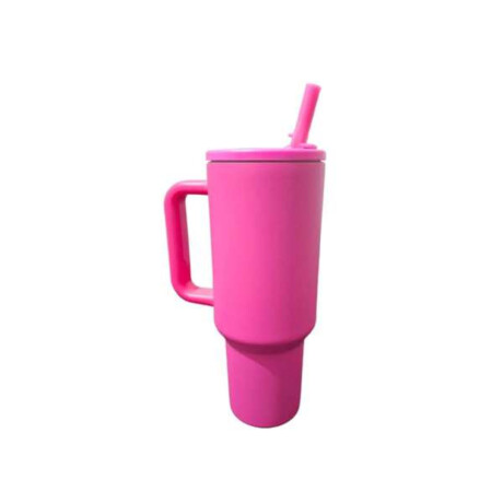 Vaso Térmico XL con Asa y Tapa 1200ml Fucsia