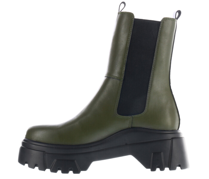 Bota TELMA caña media con elastico en laterales Olive