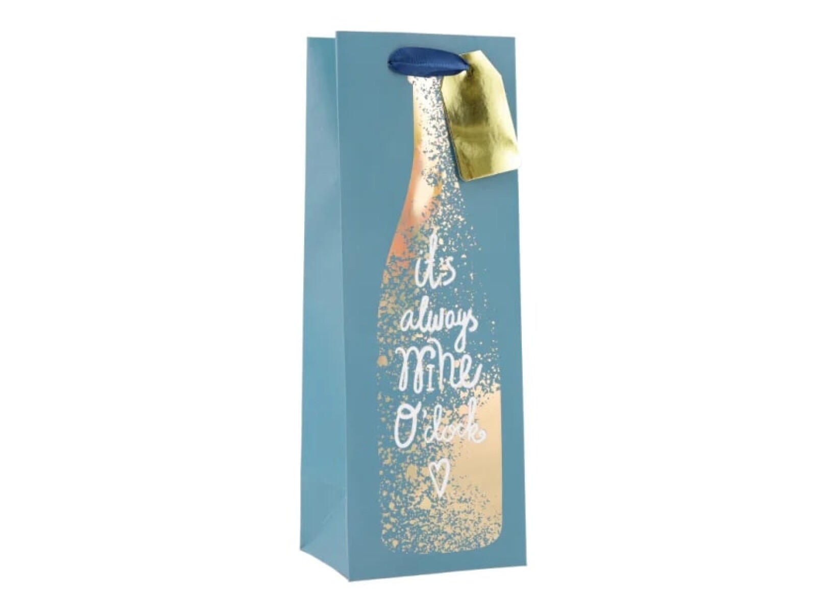 Bolsa Botella Top Pastel con Botella - Turquesa 