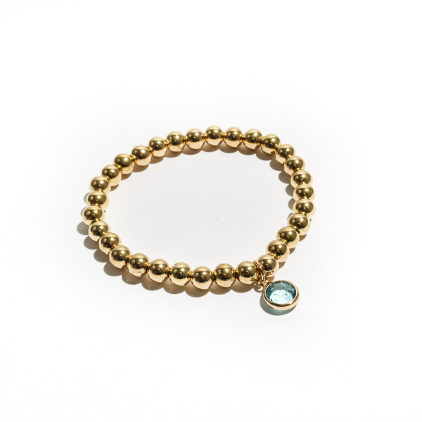 Pulsera brillo celeste Pulsera brillo celeste