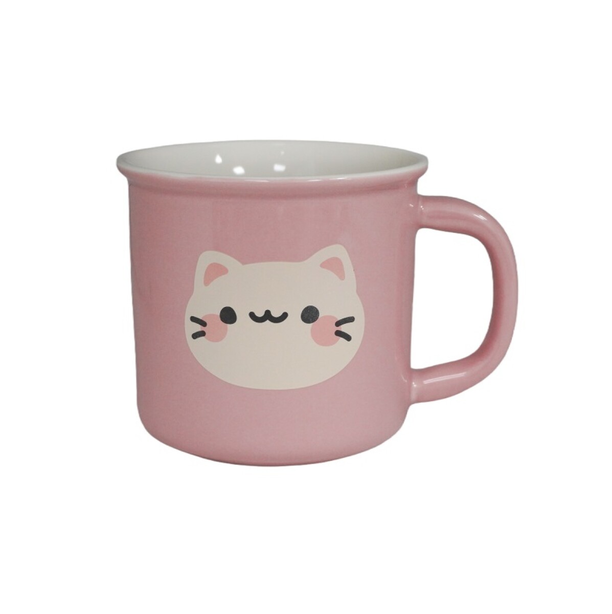 Taza cerámica animales 390ml - rosa 