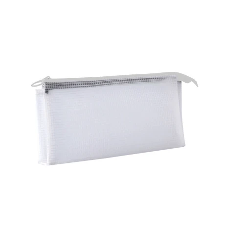 Cartuchera estuche blanco con cierre Blanco