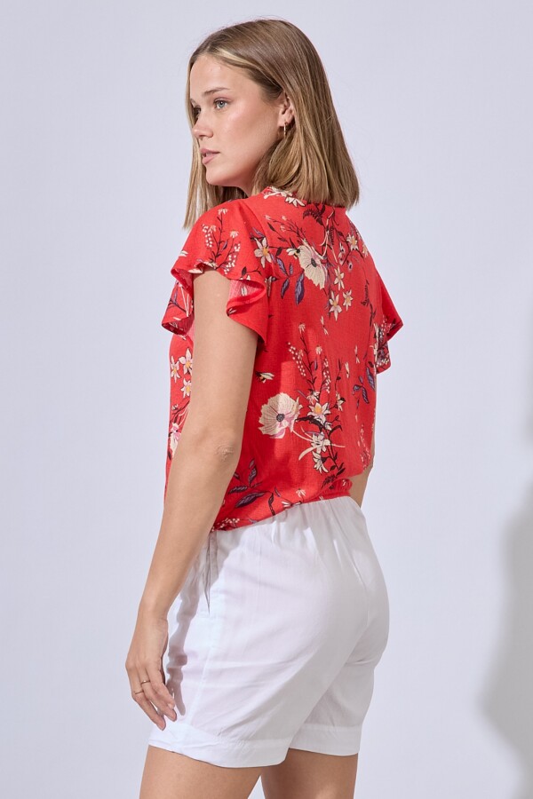 Blusa Flores ROJO/MULTI