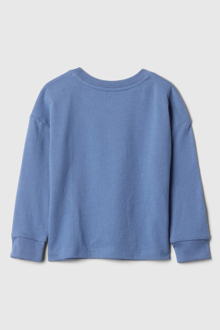 Remera Gráfico Manga Larga Toddler Niño Bainbridge Blue