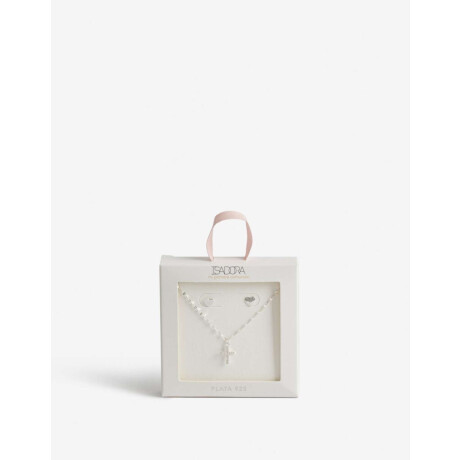 Set Para Niñas En Plata 925 Plateado Rodio