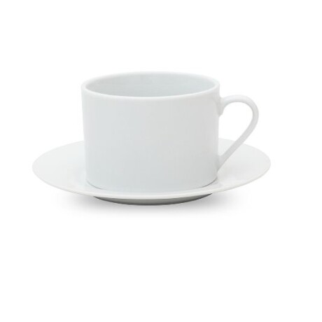 TAZA DE TE CON PLATO BLANCO PORCELANA SELECTA TAZA DE TE CON PLATO BLANCO PORCELANA SELECTA