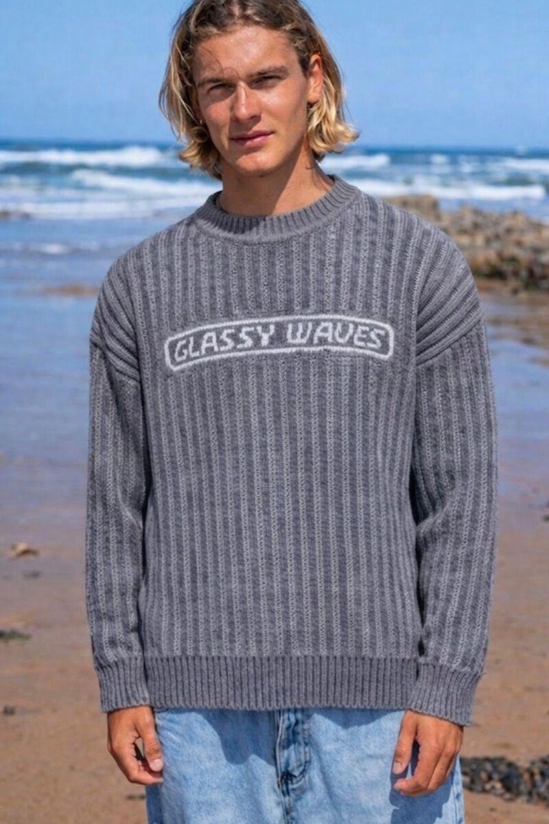 Buzo Barrel Tejido / Gris - Preventa U