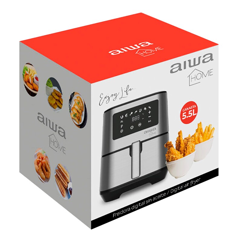 Freidora Sin Aceite Aiwa Awft22 1700w 200°c 5,5l Freidora Sin Aceite Aiwa Awft22 1700w 200°c 5,5l