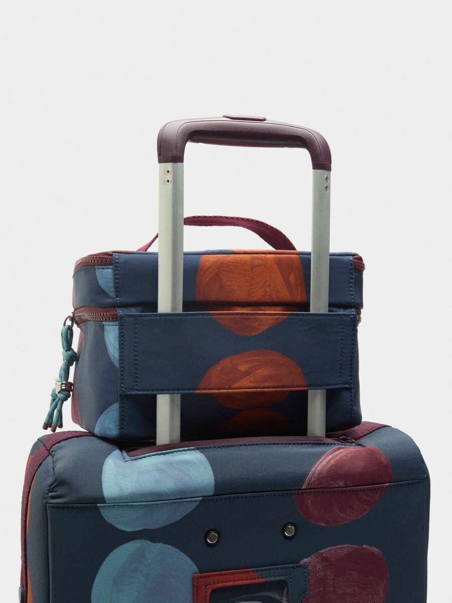 Maleta De Viaje Estampada De Nylon multicolor