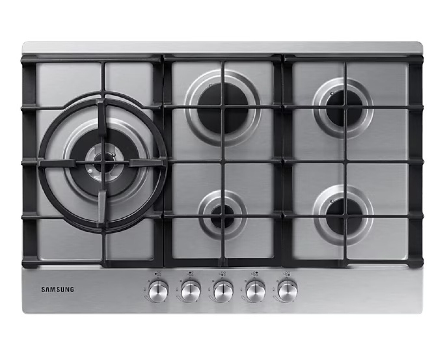 Anafe a Gas Samsung 75 cm 5 Hornallas Empotrable Acero Inoxidable 