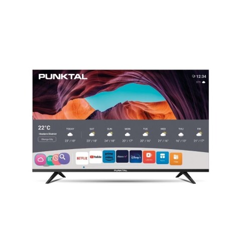 SMART TV 50″ ULTRA HD 4K PUNKTAL - UHDPK50WOS Negro