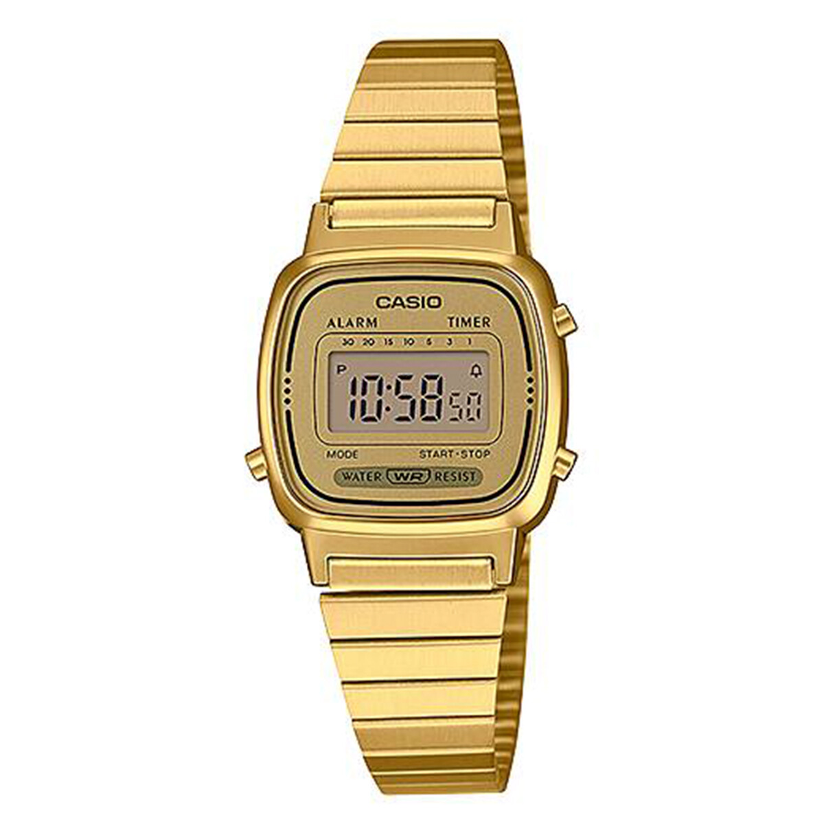 Reloj CASIO RETRO LA670WGA-9DF Acero Dorado Esfera 24mm 
