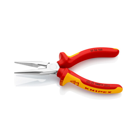 Pinza punta fina 160mm, aisla. bicomponente 1000V KN0820