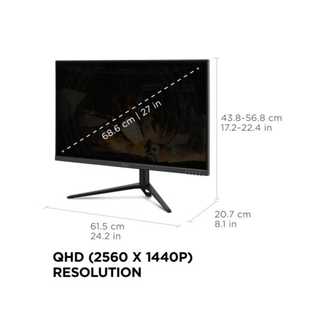 Monitor ViewSonic Gaming OMNI VX2728J-2K Negro