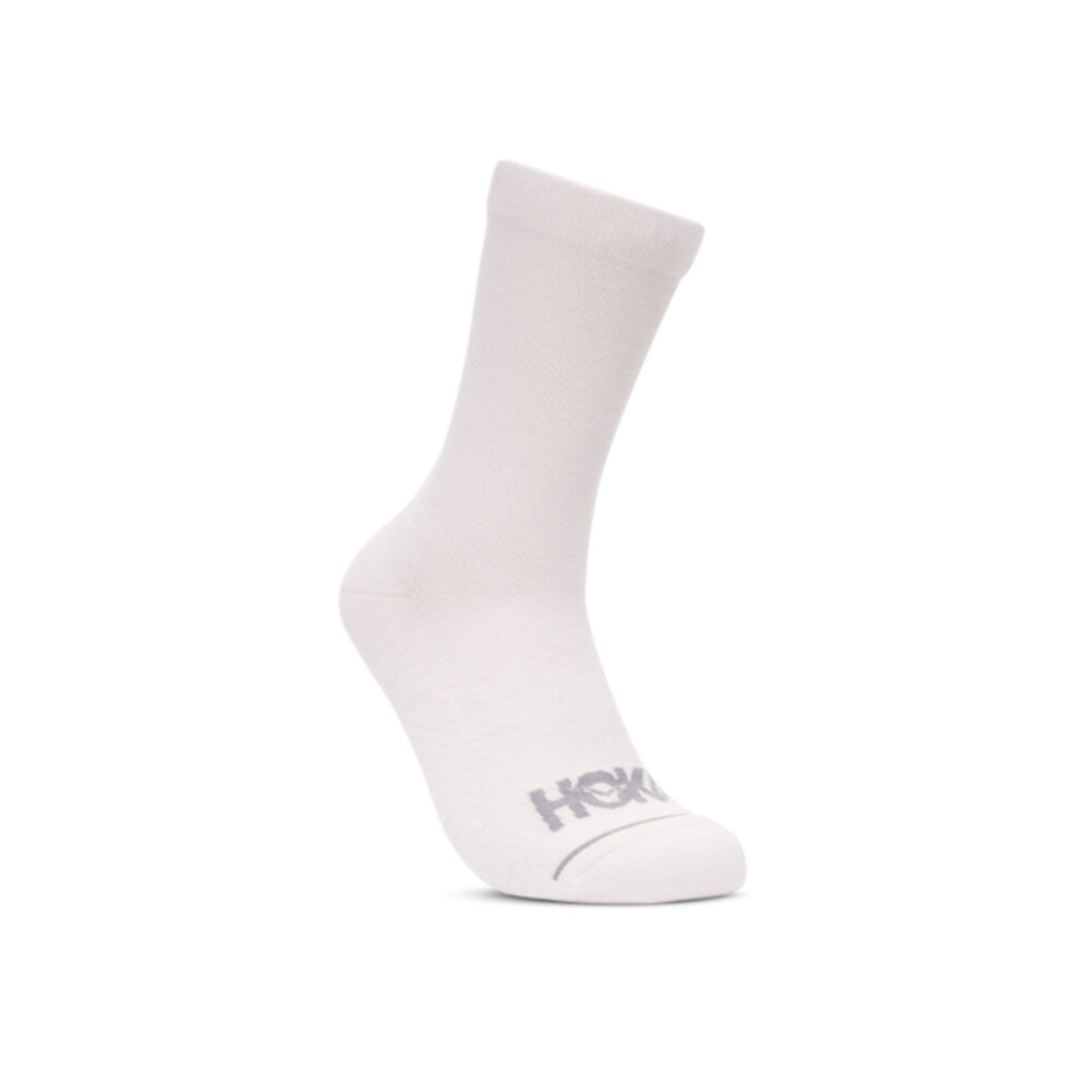 Hoka Medias Crew Run Sock 3 Pack - Blanco Blanco