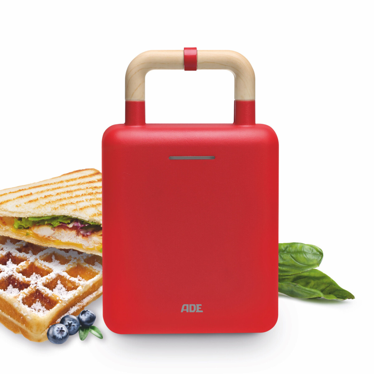 Waflera - Sandwichera roja ADE 