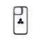 Case Transparente con Borde de Color y Protector de Lente Iphone 11 Violeta