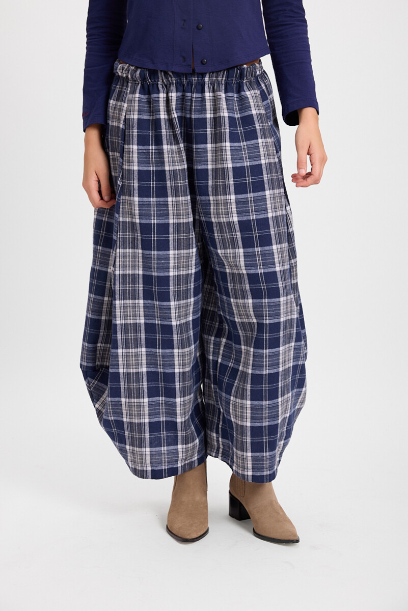 Pantalon Versatil - Cuadrille Azul 