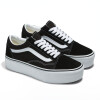 Championes Vans Plataforma UA Old Skool Stackform de Mujer - VN0A7Q5M6BT Negro-blanco