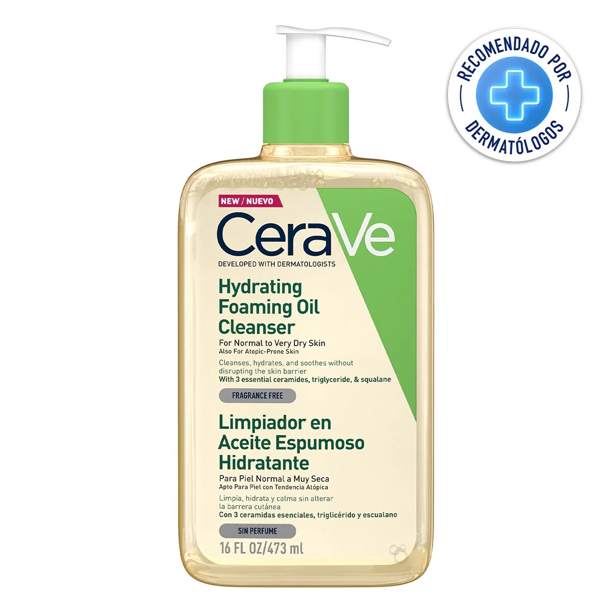 Cerave Limpiador Hydrating Oil Cleanser 