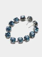Pendientes Largos De Cristales azul