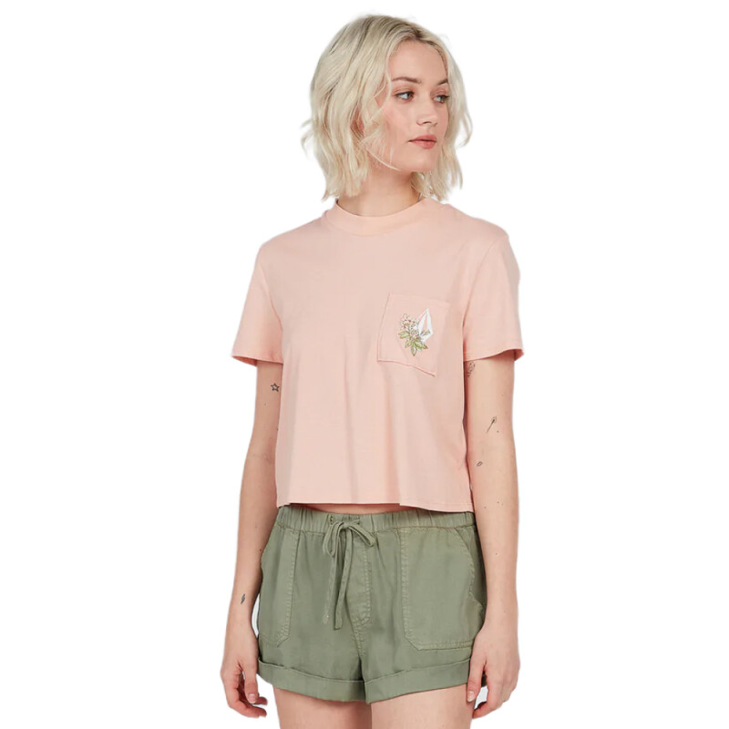 Remera Volcom Pocket Dial - Rosa Remera Volcom Pocket Dial - Rosa