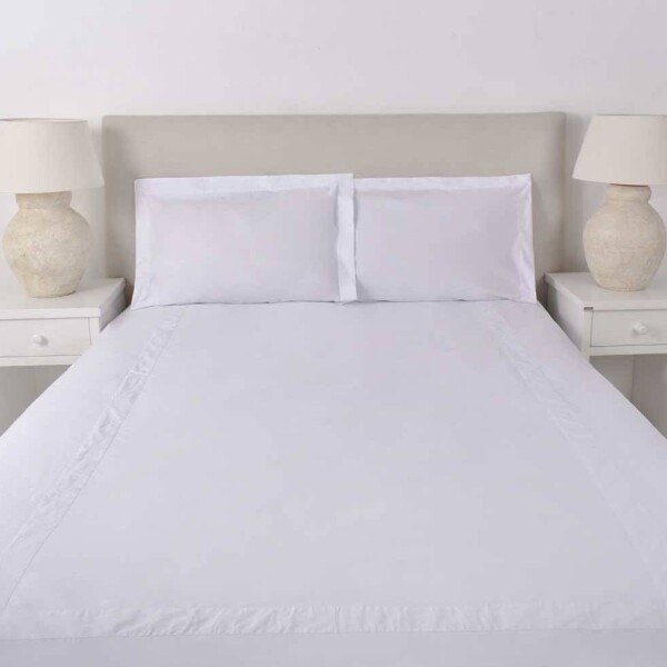 Duvet Cover Blanco Con Vivo Blanco 290 x 240 cm