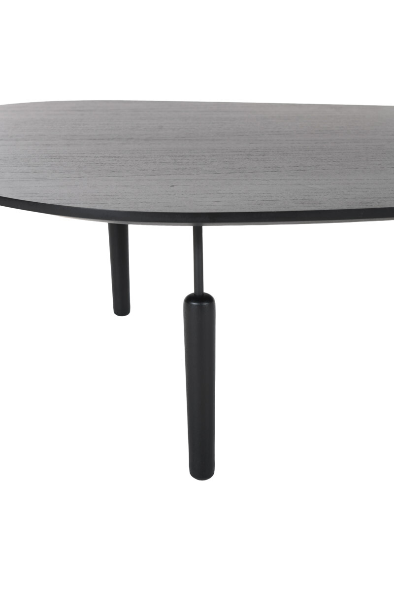 Piemont MESA DE LIVING PIEMONT CINAMOMO NEGRA 100X68X32H CM