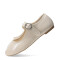 Ballerina de Niña Mini Miss Carol ANIAK de terciopelo Beige