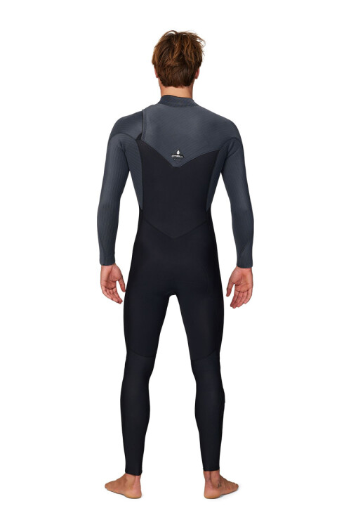 Hyperfreak 4/3+ mm - Chest Zip Black Graphite