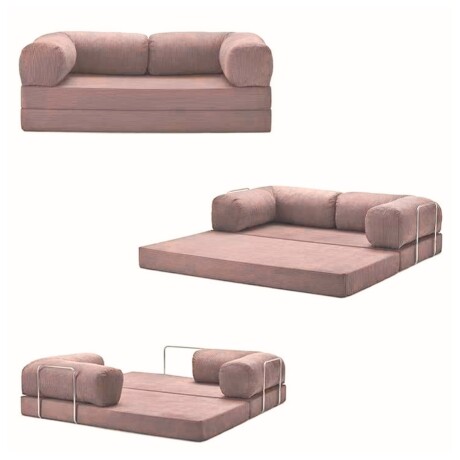 Sillón Cama 3 Cuerpos CloudNest Rosa