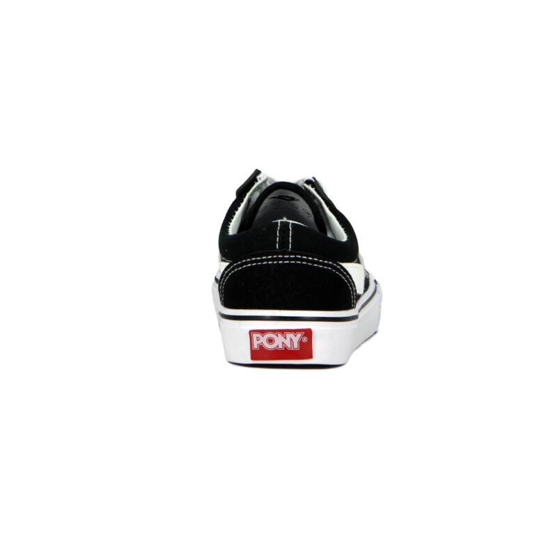 Pony Kids Champion Old School Casual Lona-Gamuza Black Negro